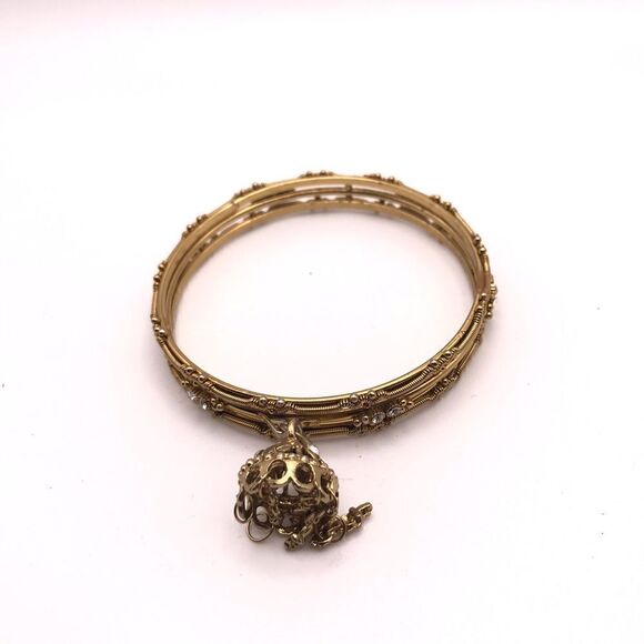 Faux Gold Embellished Chandelier Bracelet - Picture 1 of 4